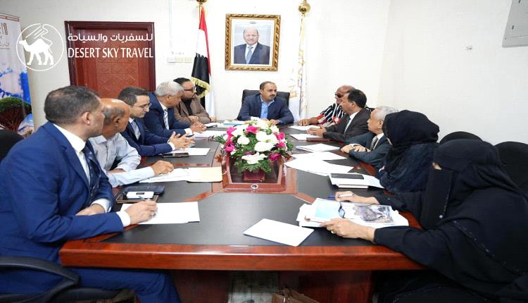 Al-Eryani chairs a meeting of the Tourism Classification Committee in Aden and approves the final hotel results.