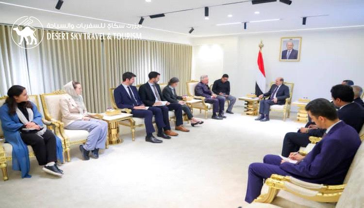 Prime Minister and Foreign Minister Receives Head of EU Delegation and French Ambassador in Aden