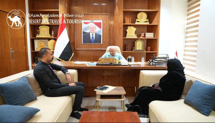 The Governor of Hadhramaut Meets Tourism Officials to Boost Tourism and Plan 2026 Al-Balada Festival